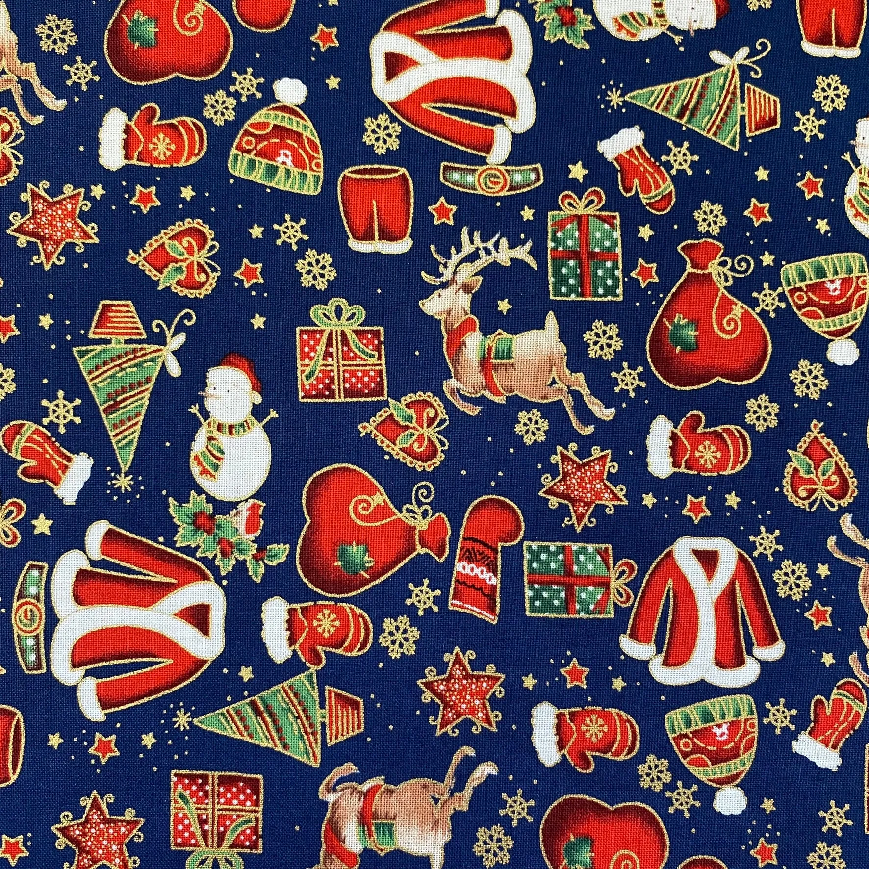 100% Cotton  - Christmas - Christmas Gifts - Select Colour - £9.00 Per Metre - Sold by Half Metre