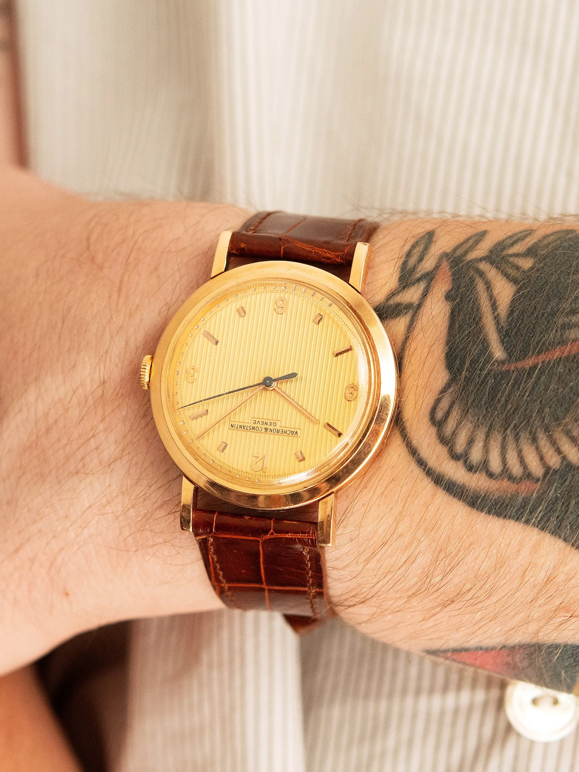 1950s Vacheron Constantin "Jumbo" Dress Watch 18K RG 'Cal. P454/5C'