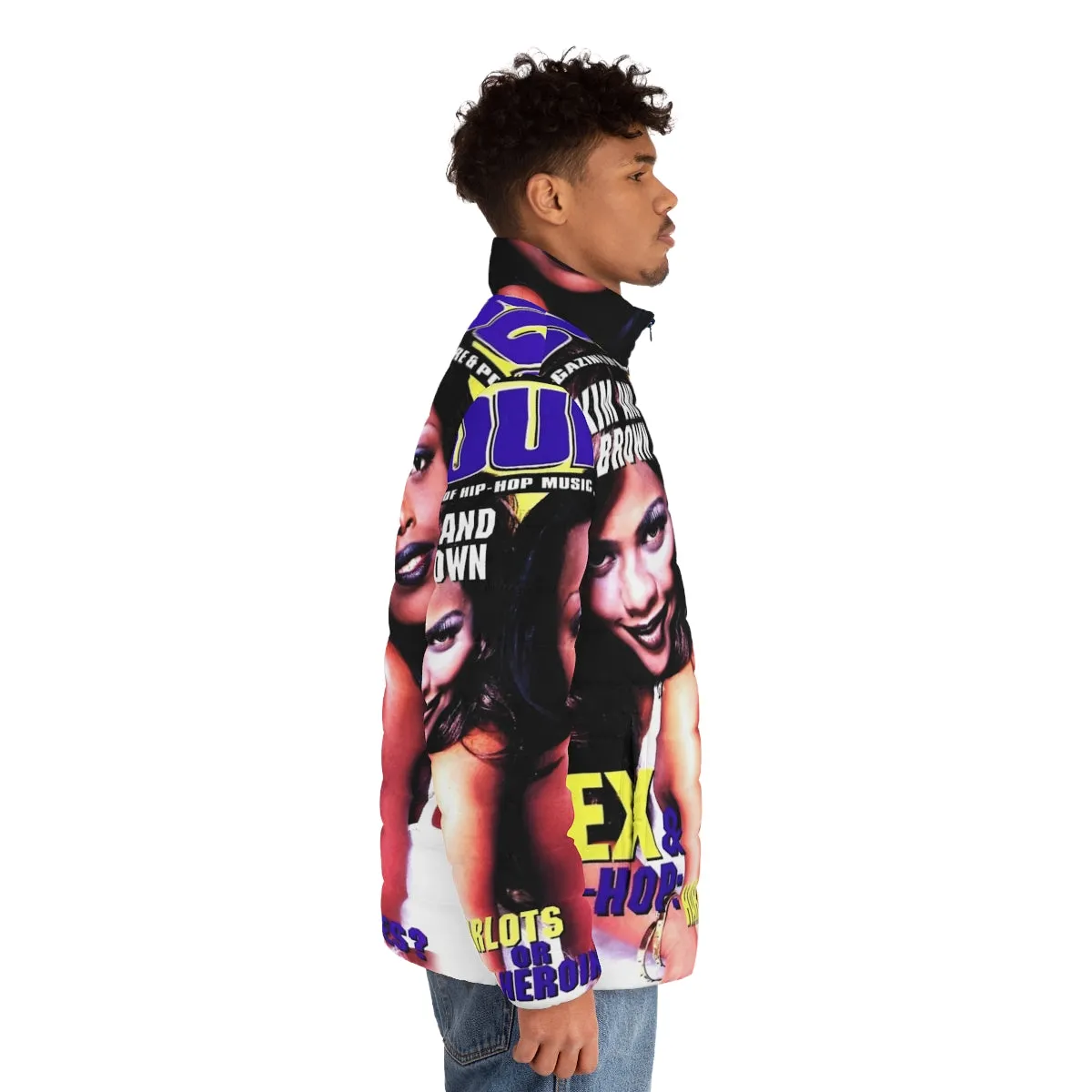 90s Puffer Jacket for Hip Hop and Rap Music Fans