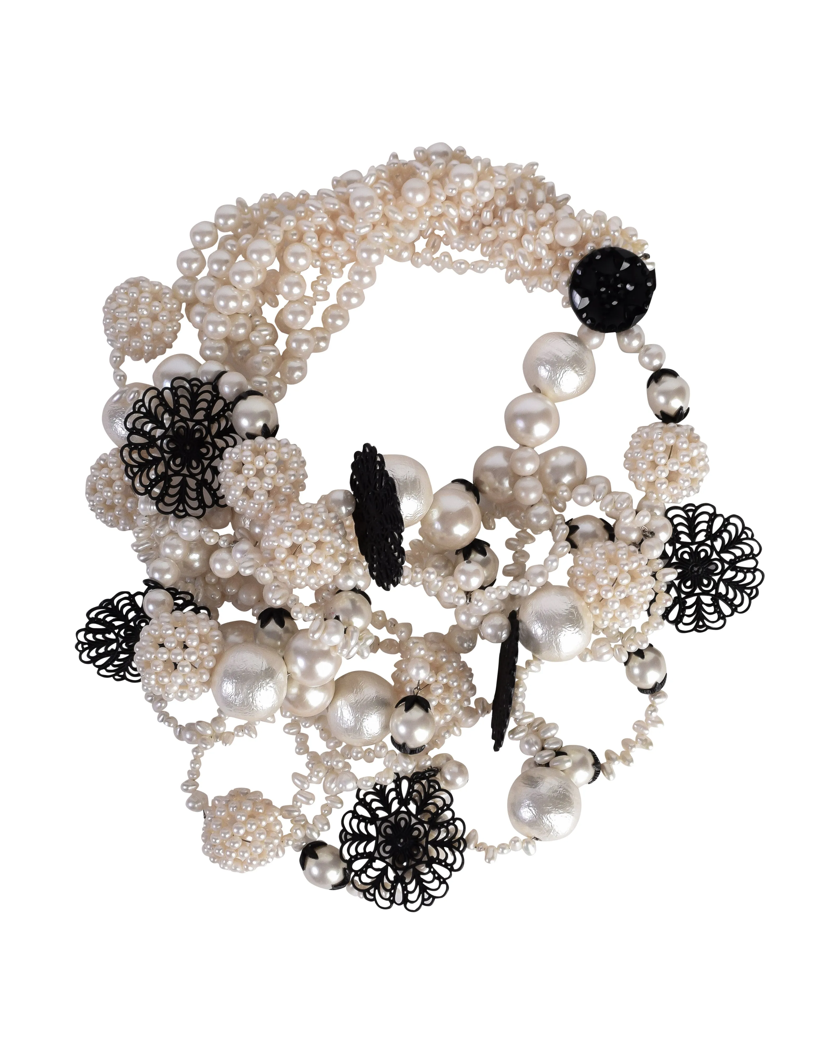 ABAKUS by Marsha Chun-Matsubara 'Rice Blast' Oversized Statement Pearl Necklace