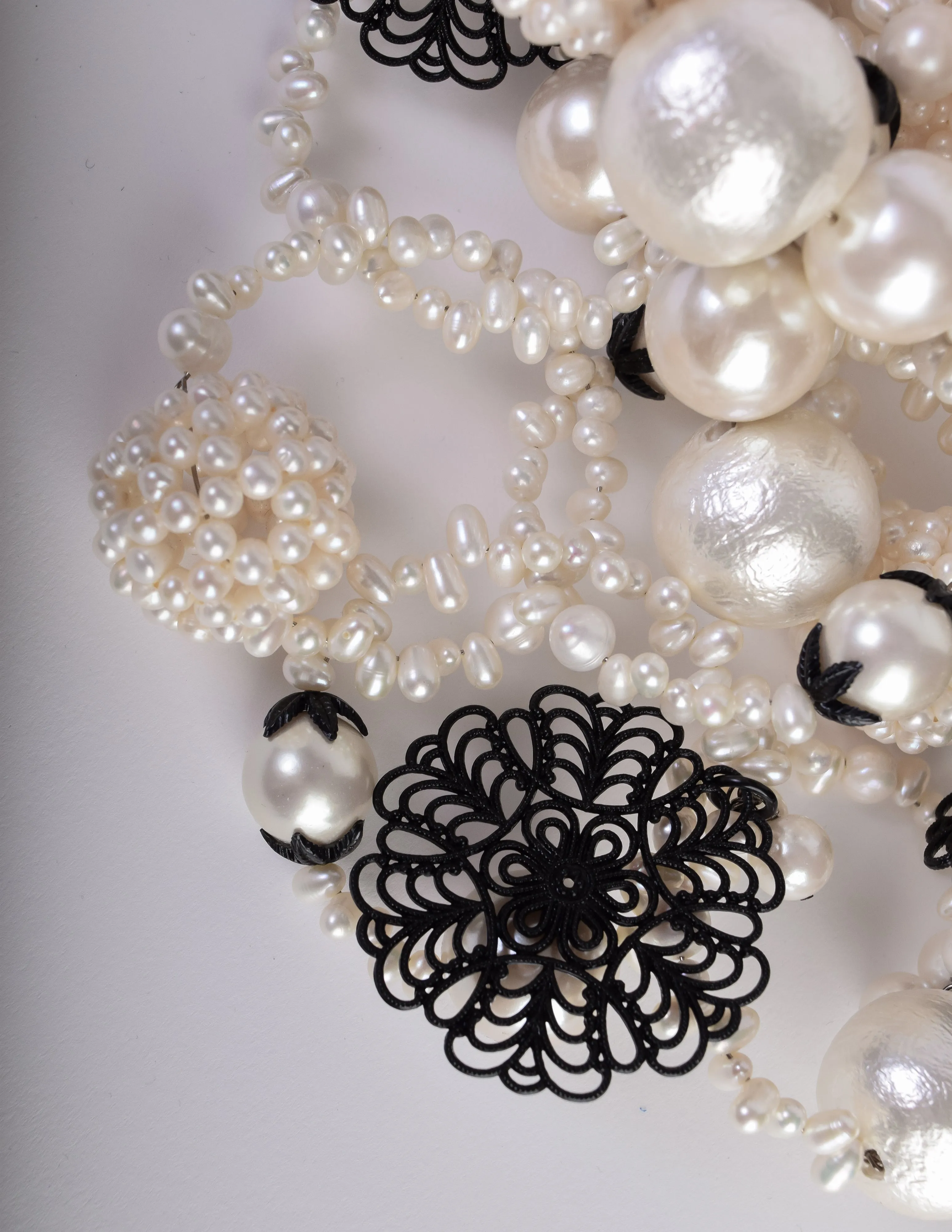 ABAKUS by Marsha Chun-Matsubara 'Rice Blast' Oversized Statement Pearl Necklace