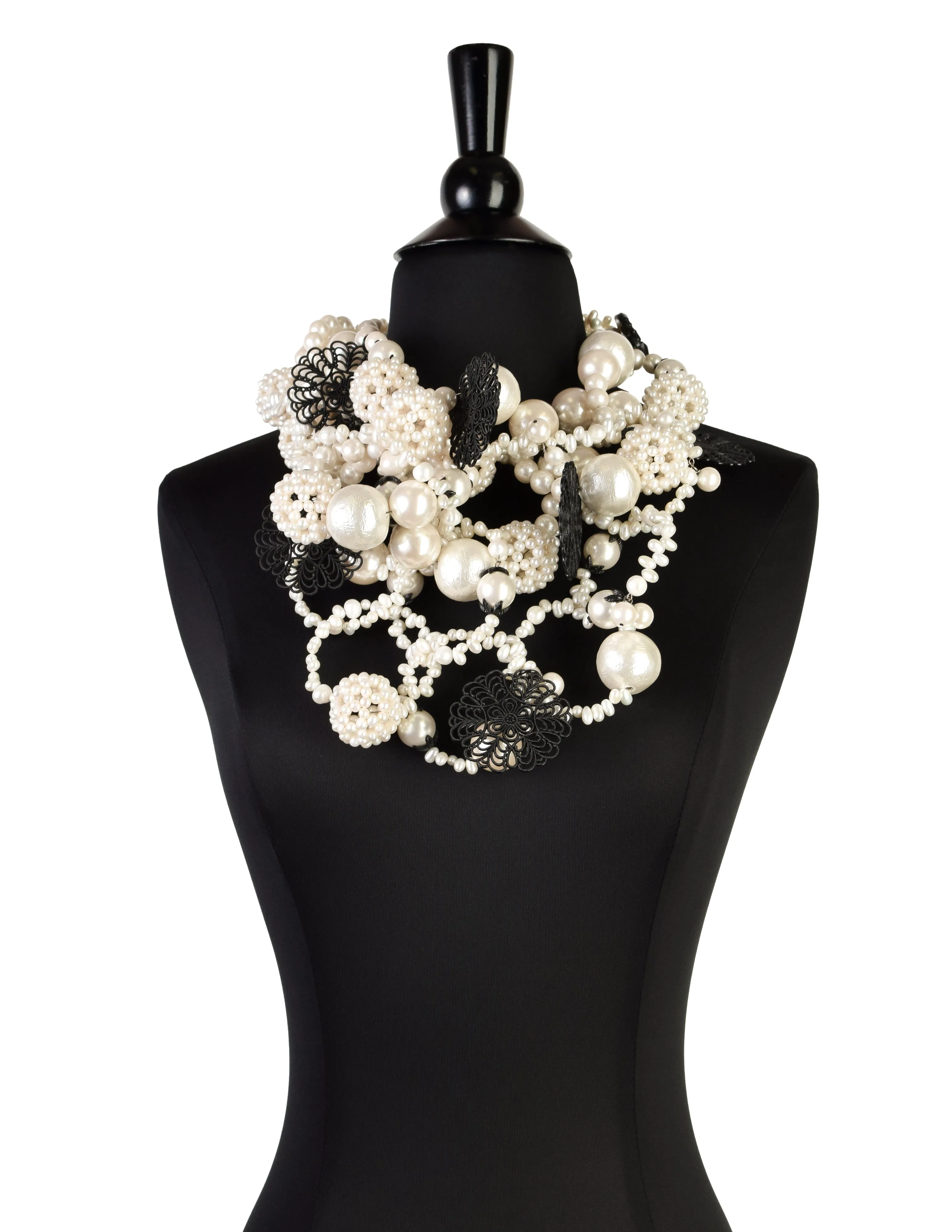 ABAKUS by Marsha Chun-Matsubara 'Rice Blast' Oversized Statement Pearl Necklace