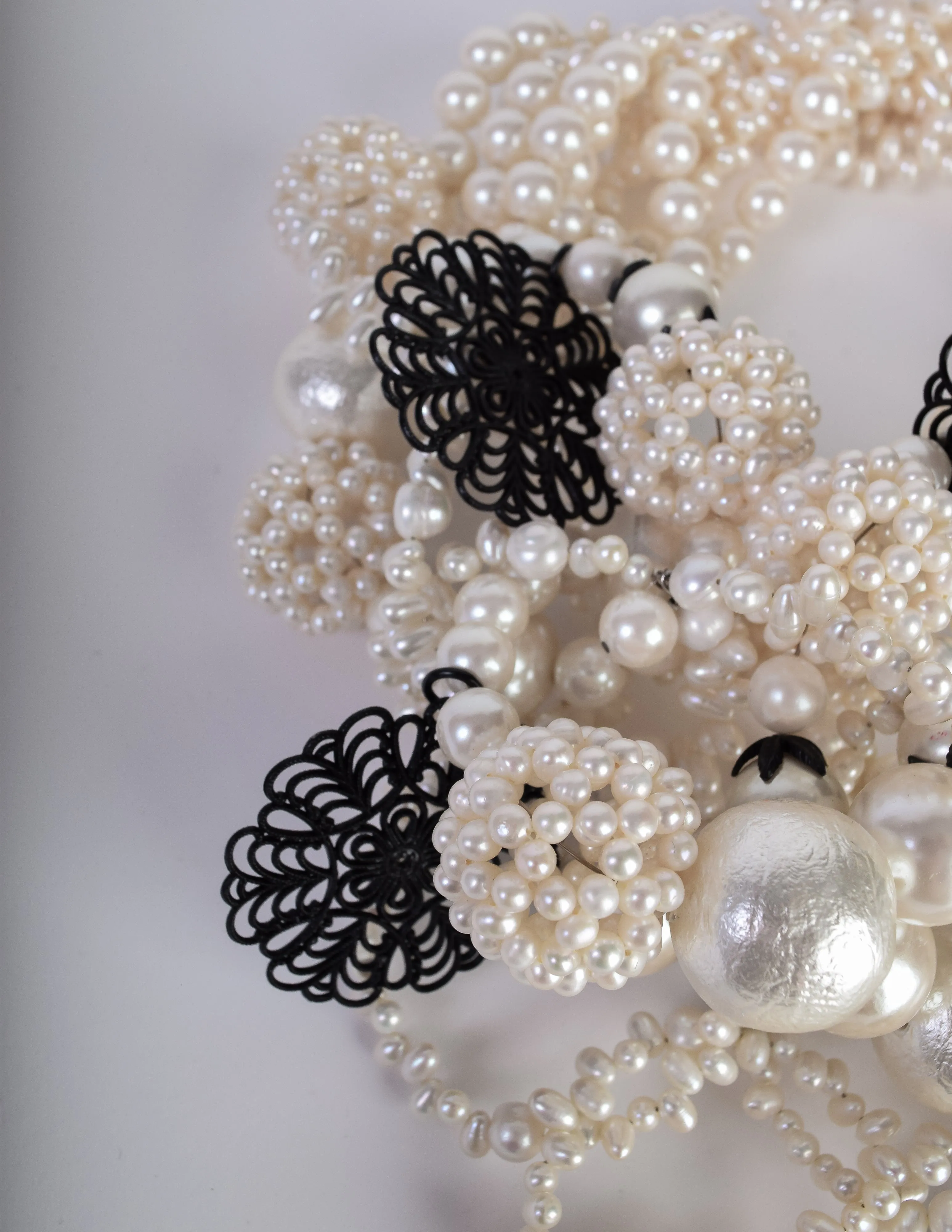 ABAKUS by Marsha Chun-Matsubara 'Rice Blast' Oversized Statement Pearl Necklace