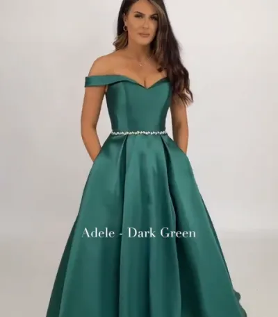 Adele by Tiffanys Bardot ballgown prom dress 6 colours ON SALE