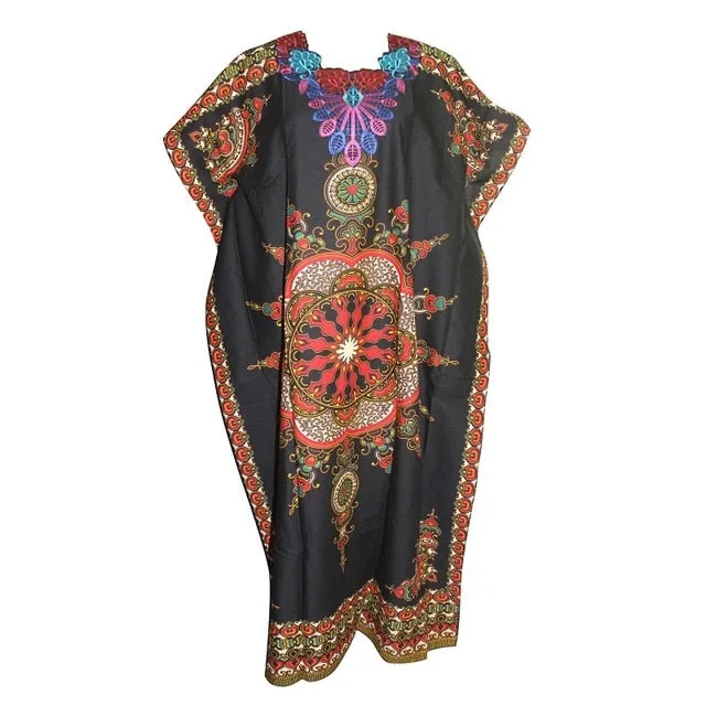 AfroFashion Women's African Dashiki elegant Ladies Dress