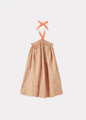 Agave Dress in Orange Polka Dot