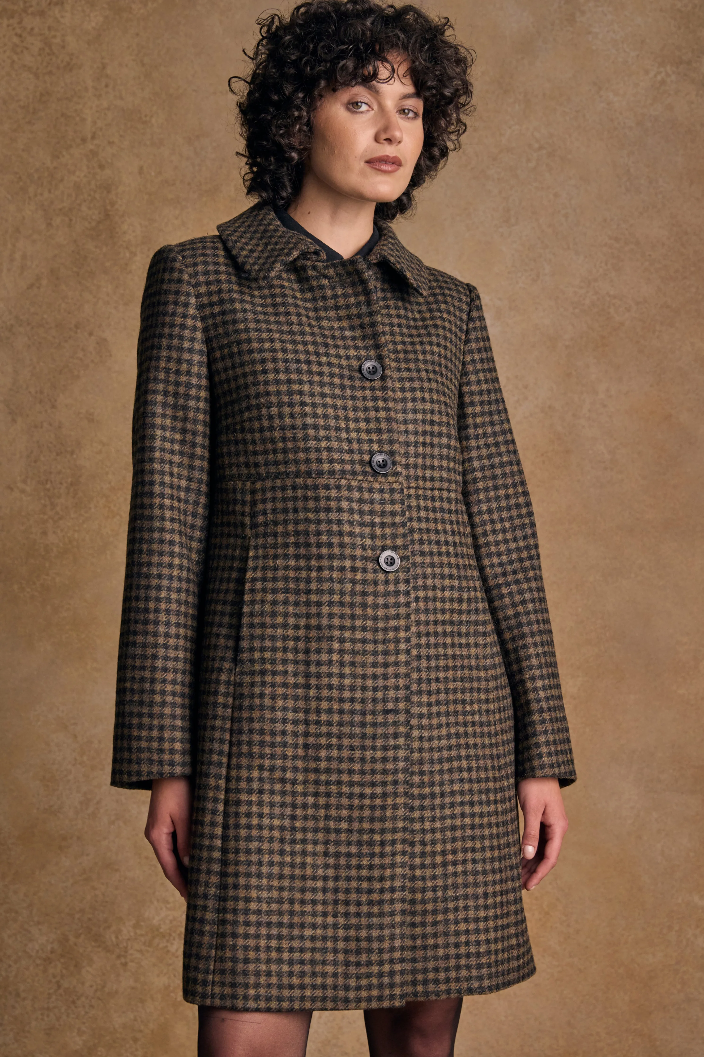 Aimee Tweed Coat - Earth Check