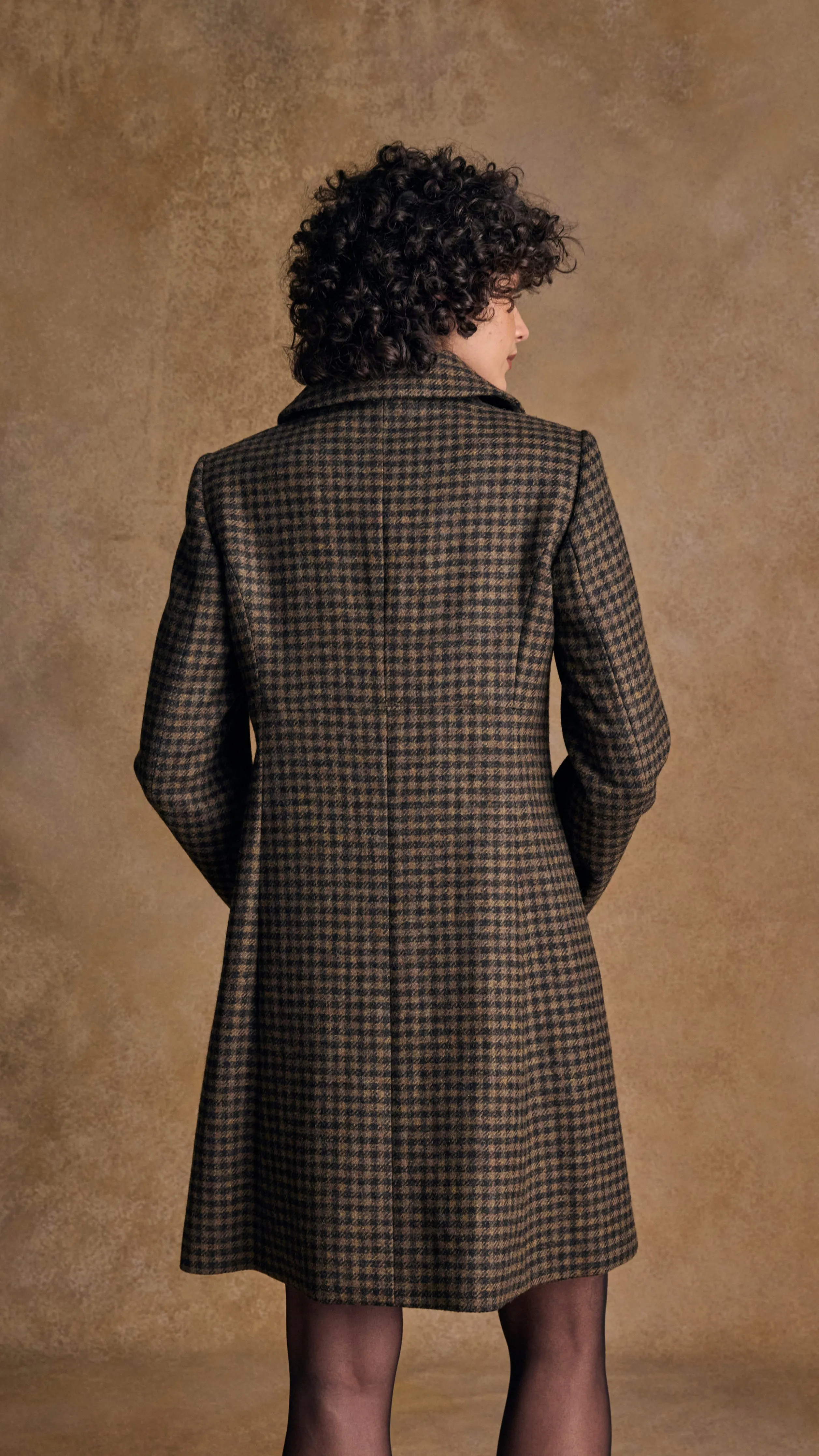 Aimee Tweed Coat - Earth Check