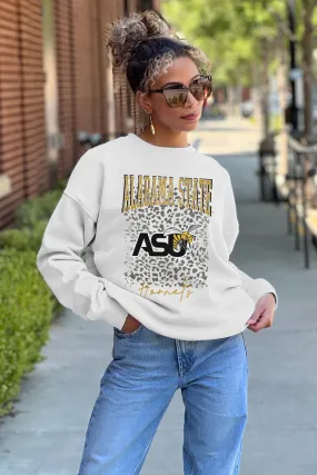 ALABAMA STATE HORNETS WILD GAME PREMIUM FLEECE DROP SHOULDER CREWNECK PULLOVER