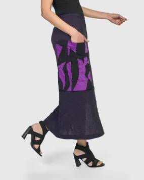 Asteroid Pencil Skirt, Violet