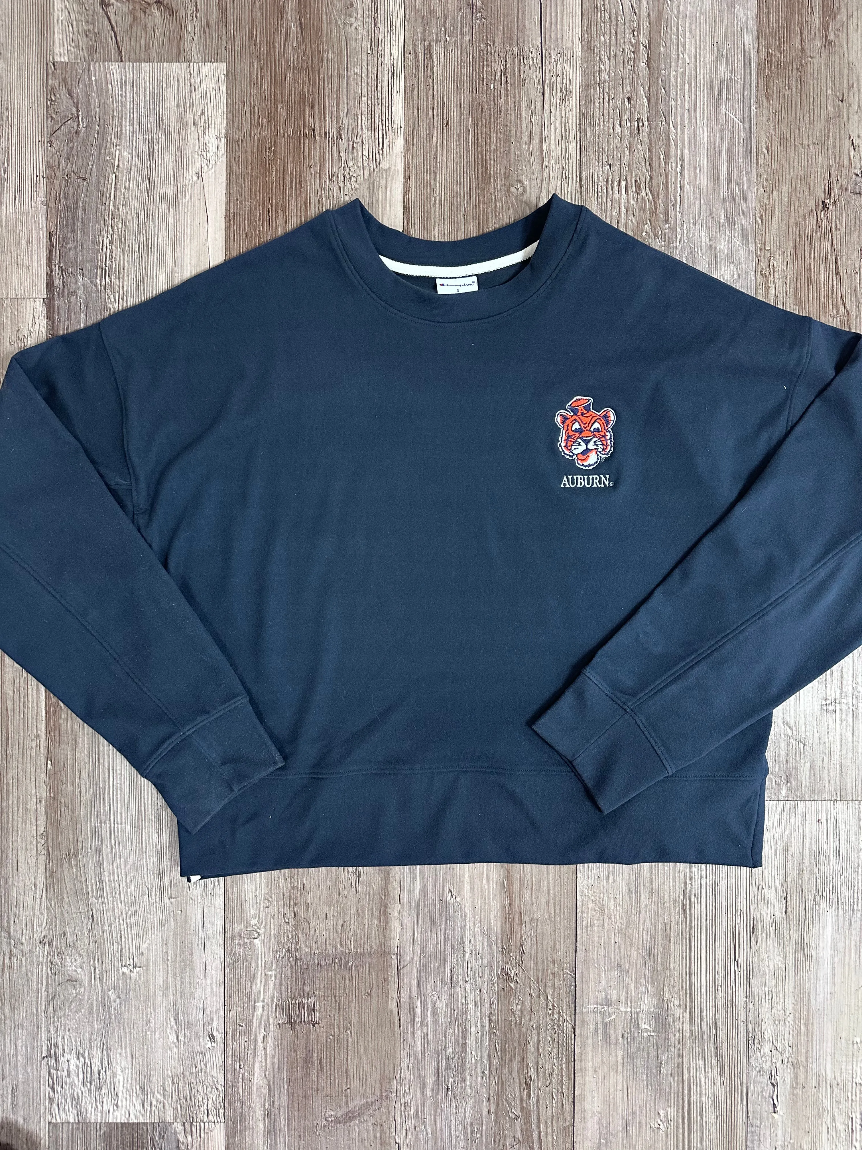 Aubie Suede Crewneck