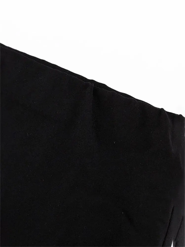 Black Long Modest Skirt