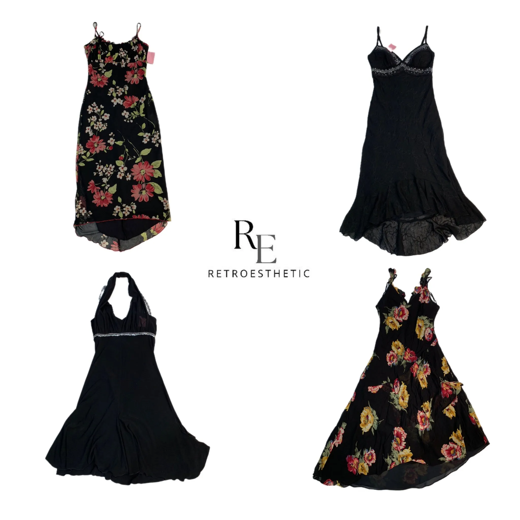 Black Y2K Dresses (SR-263)