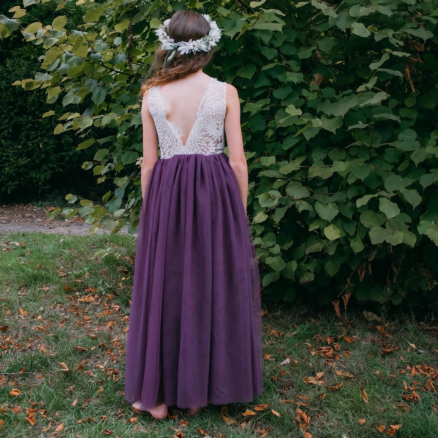 Bohemian Classic Dress - Purple Plum