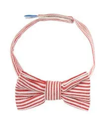 Boys Striped Seersucker Bow Tie