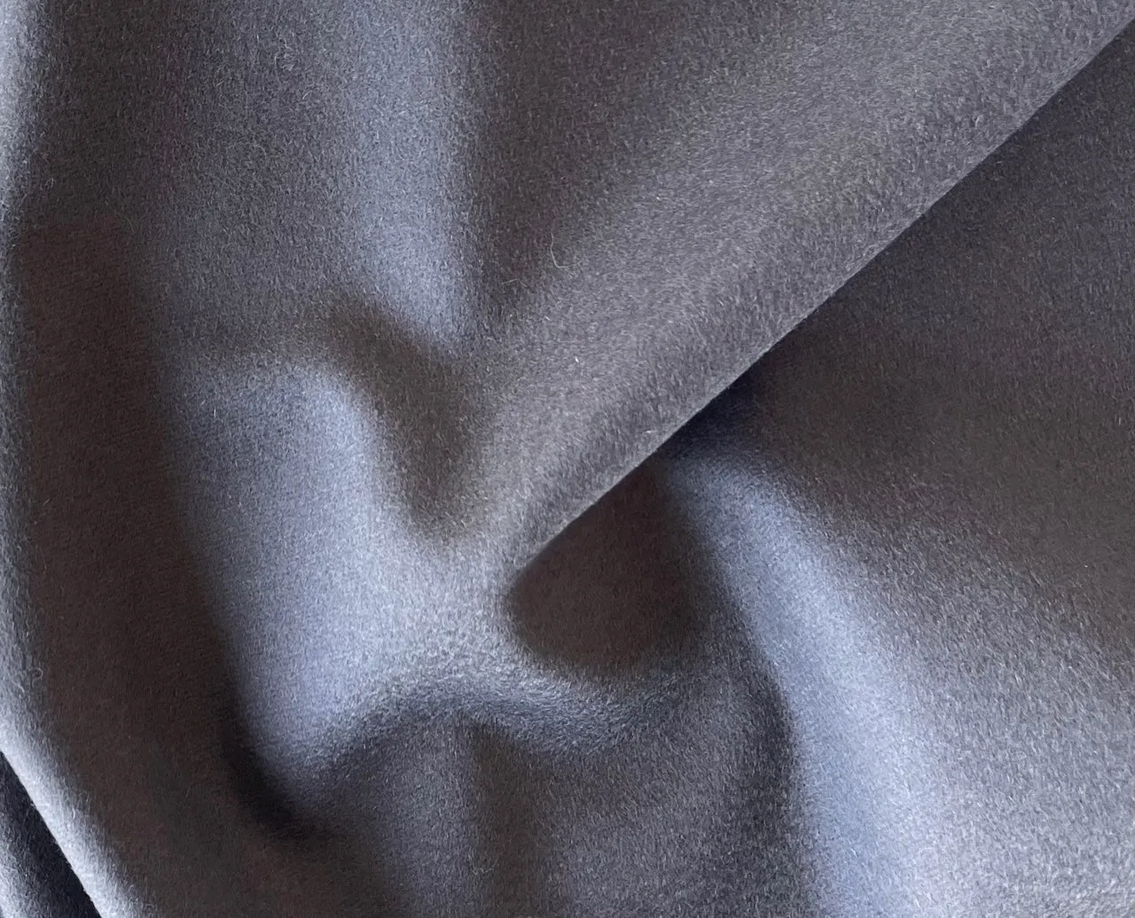 Buttery Fossil Grey Wool & Cashmere Coating (Made in Italy)