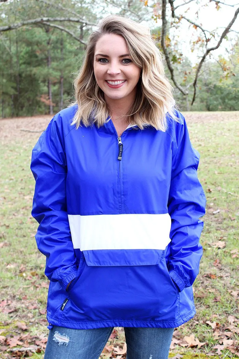 Charles River Classic Striped Pullover, Royal and White (Wholesale Pricing N/A)