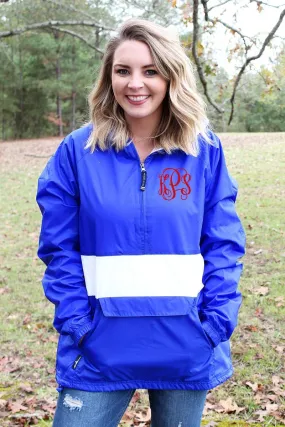 Charles River Classic Striped Pullover, Royal and White (Wholesale Pricing N/A)