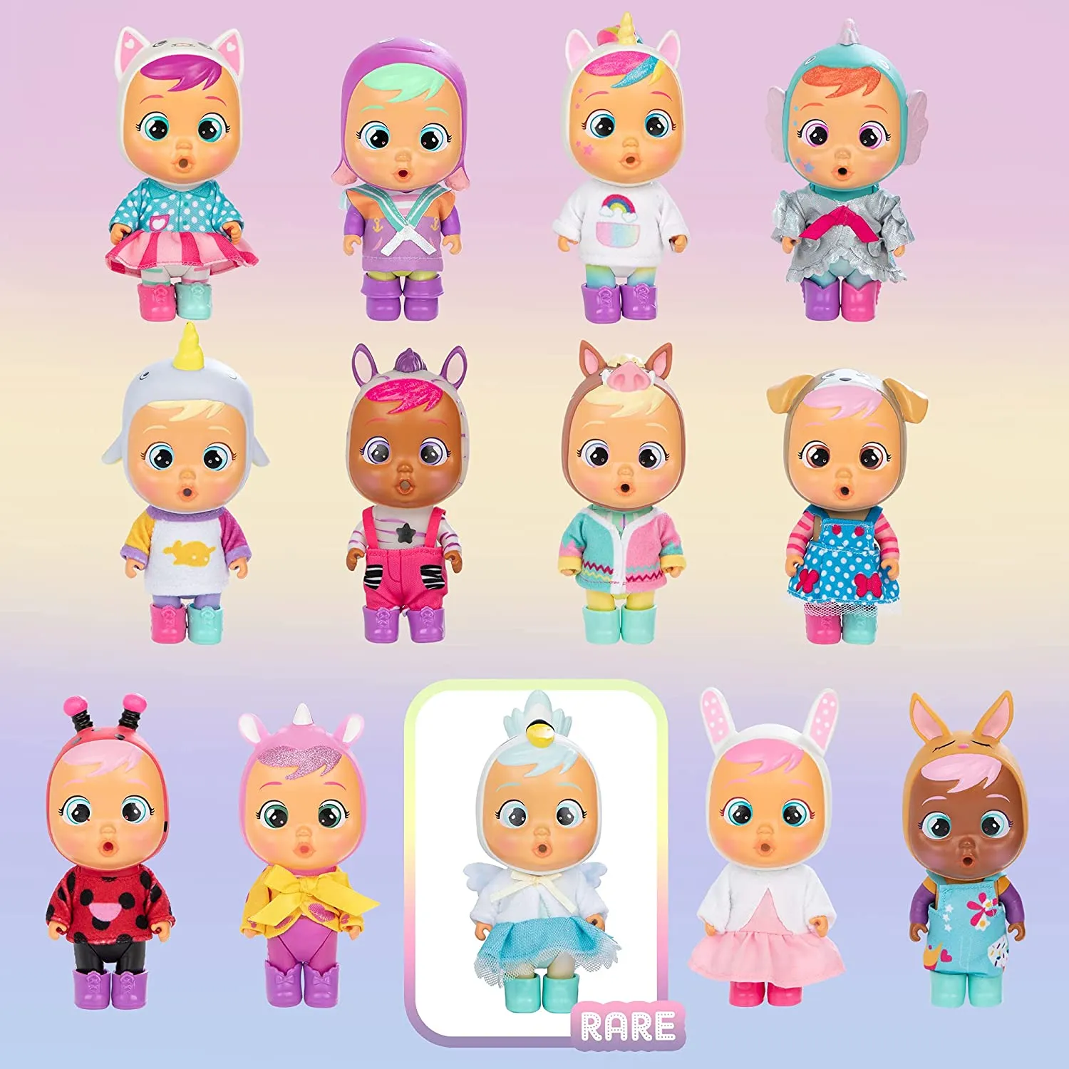 Cry Babies Magic Tears Mini Figure- Dress Me Up Series | 8 Surprise Accessories, Surprise Doll