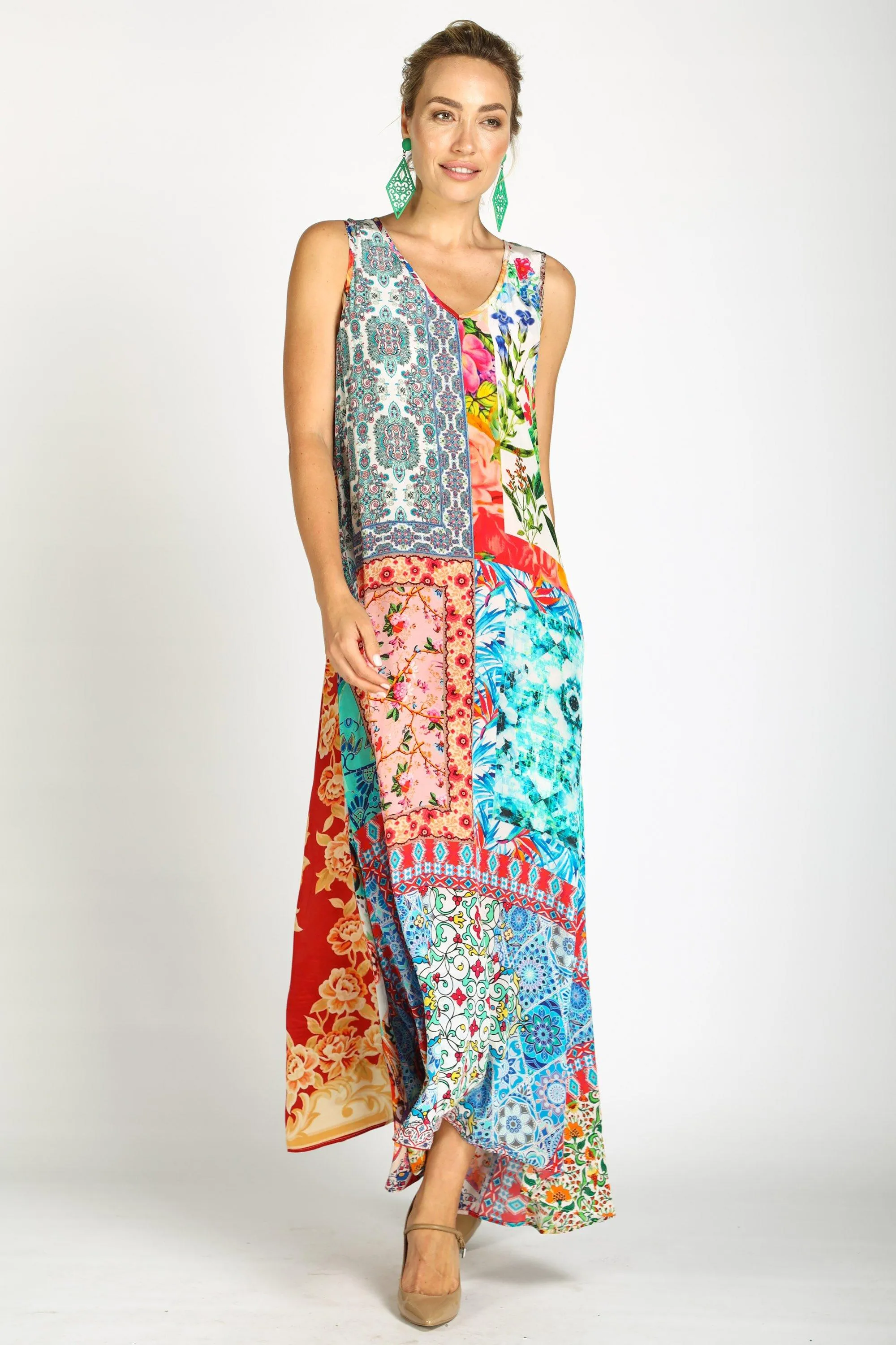 DAMASCUS - SLEEVELESS MAXI DRESS