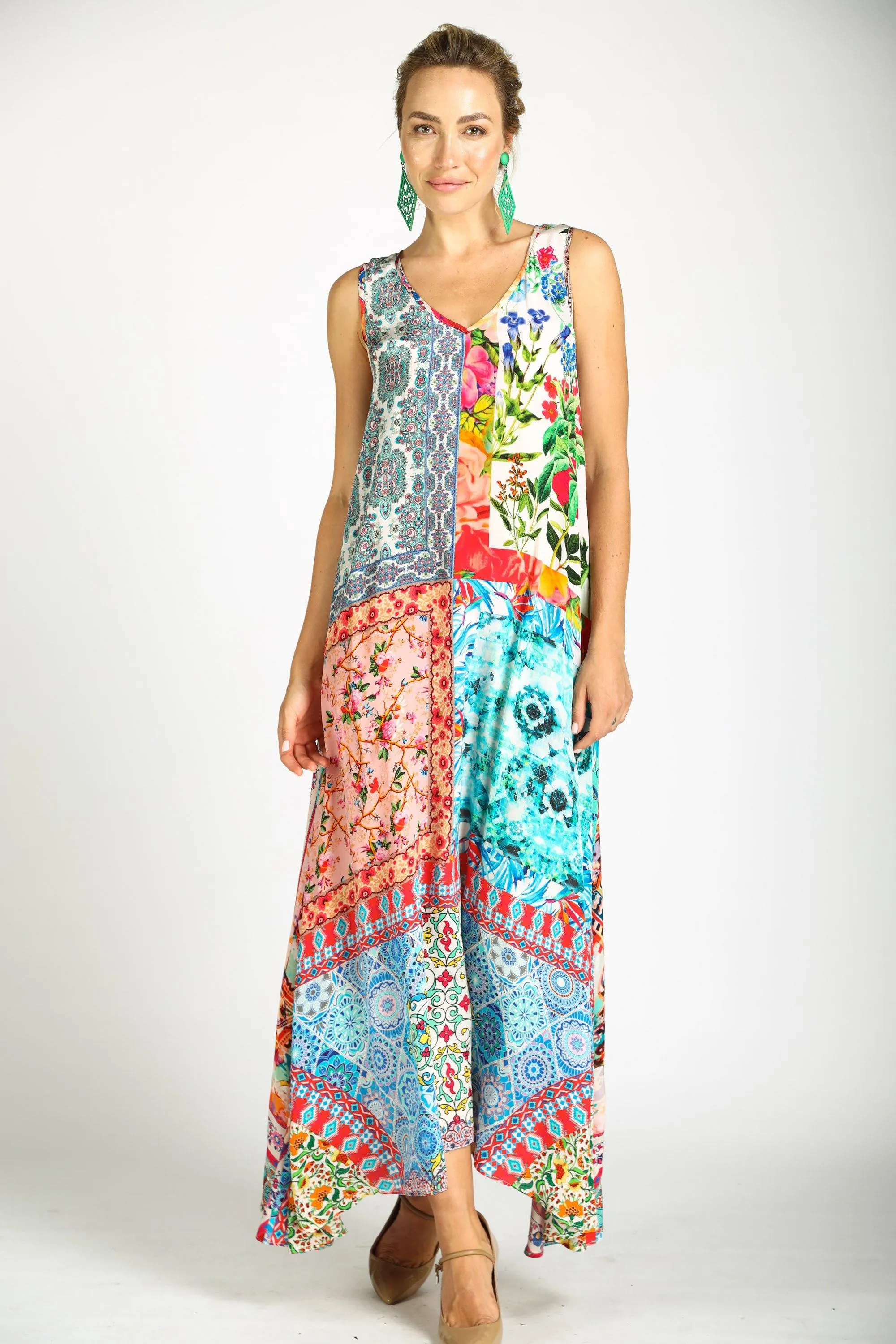 DAMASCUS - SLEEVELESS MAXI DRESS