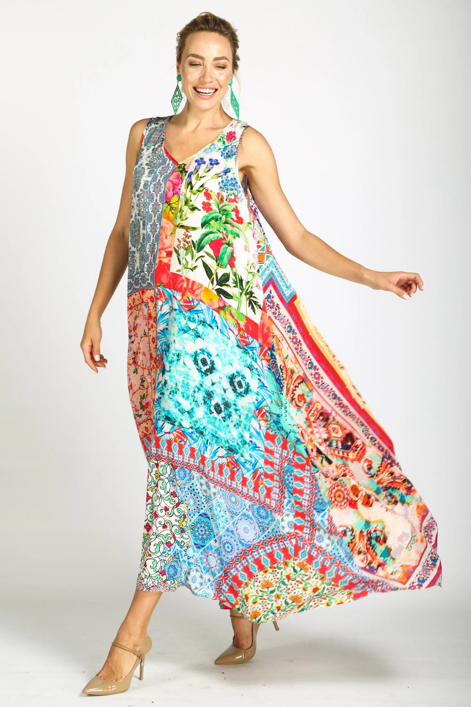 DAMASCUS - SLEEVELESS MAXI DRESS