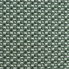 Deadstock Liberty Fabrics - Green Heart Leaves - Cotton Poplin