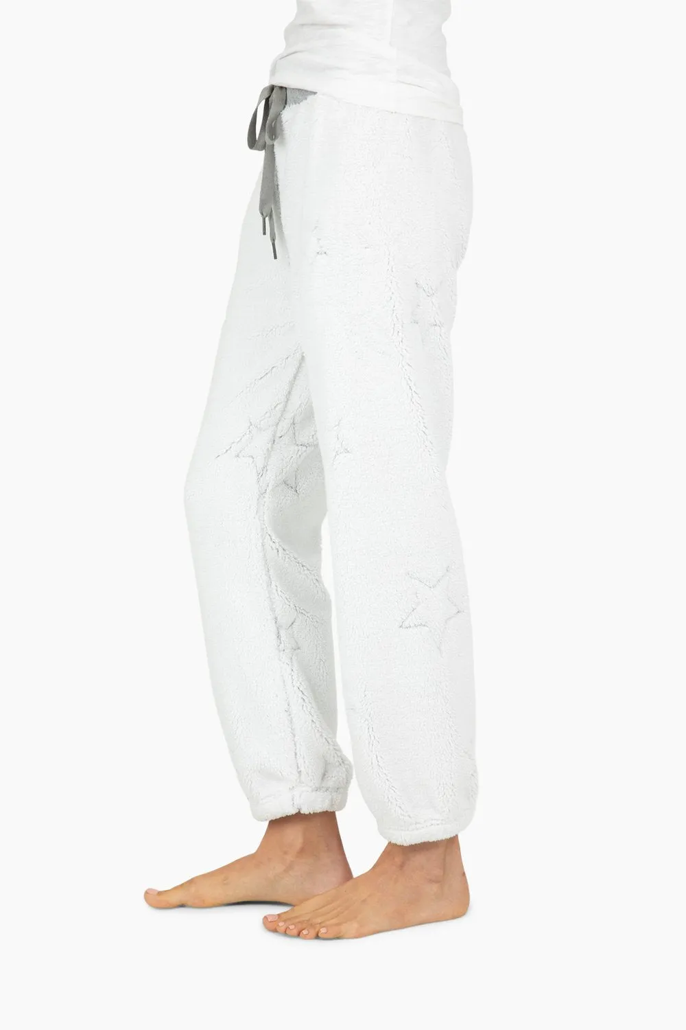 Dylan Sherpa Snow Star Stadium Jogger Winter White