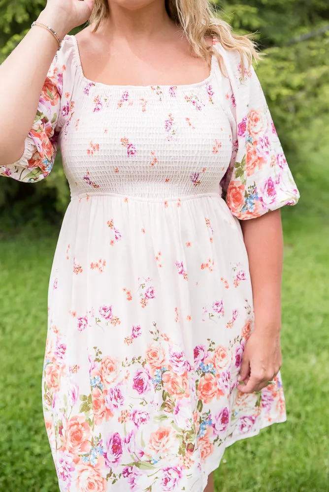 Elegant and Sweet Floral Dress [Online Exclusive]