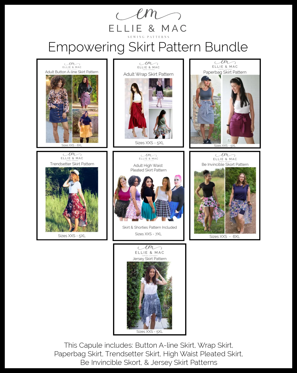 Empowering Skirt Pattern Bundle