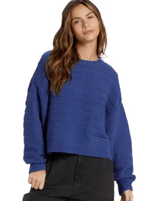 Evie Pullover Sweater - I Sea Indigo