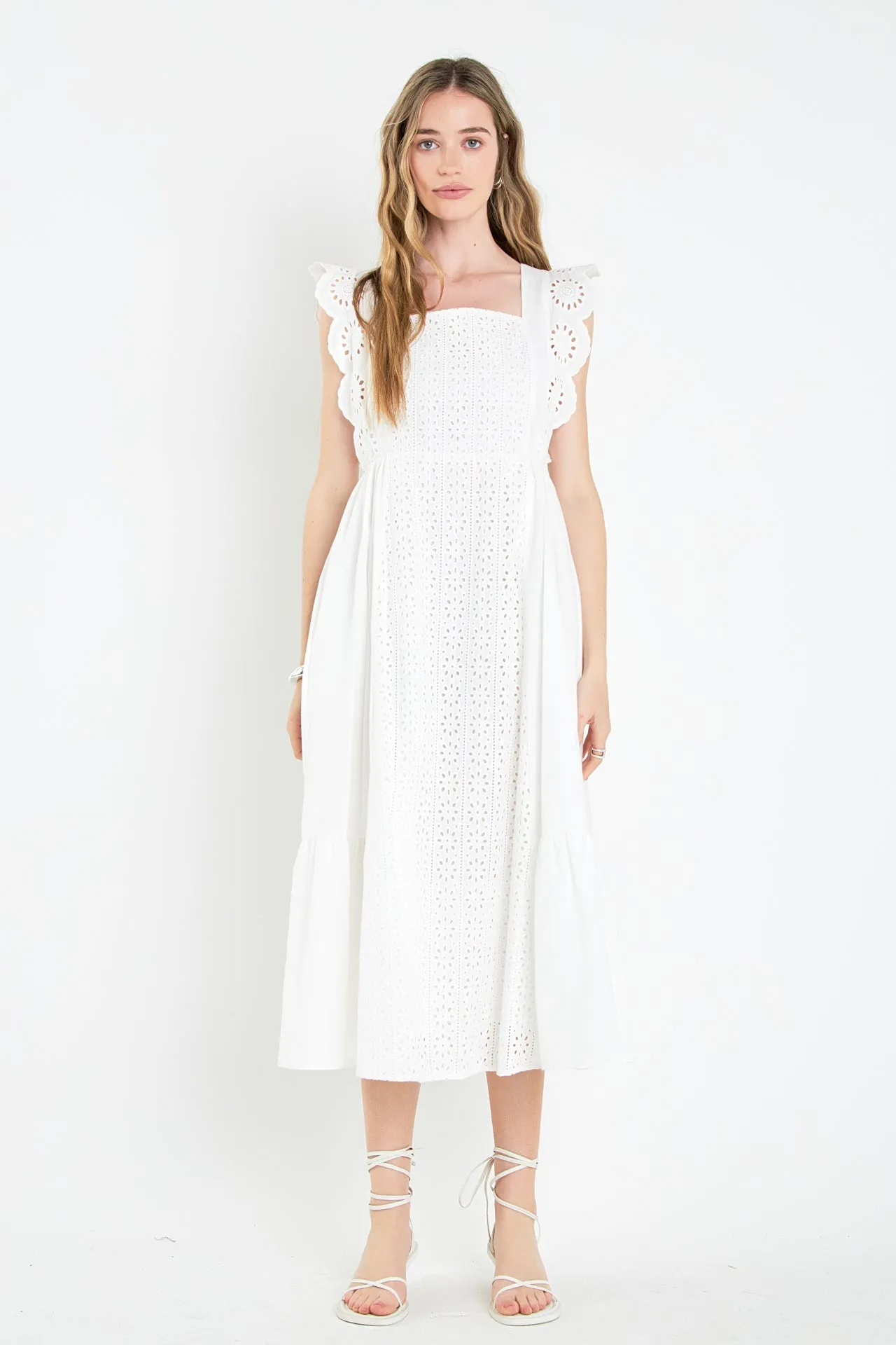 Eyelet Maxi Dress