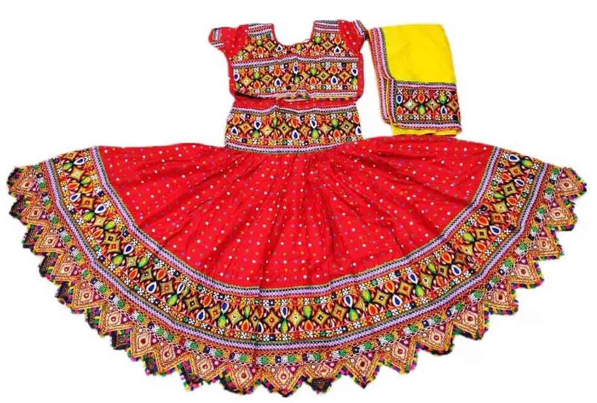 Fancydresswale Gujrati lehenga chaniya choli for Navrata readymade garba dance dress- Full size