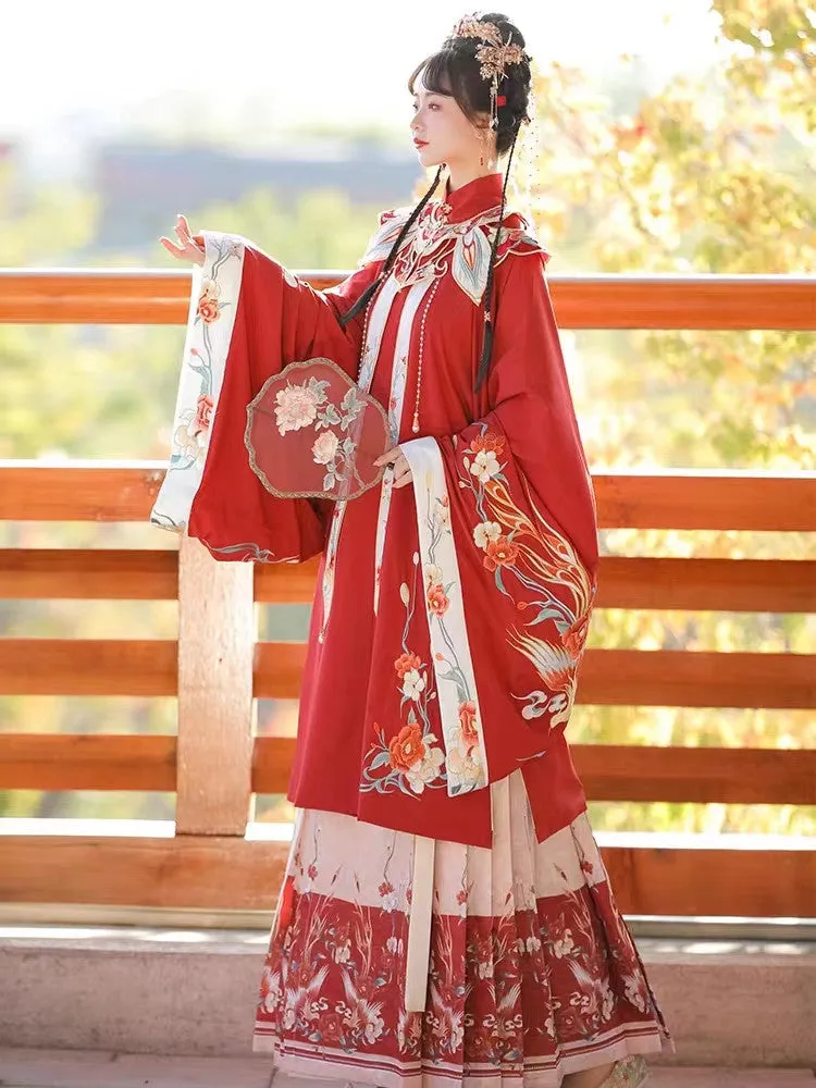 Fengyujinghong Red Chinese Traditional Wedding Dress