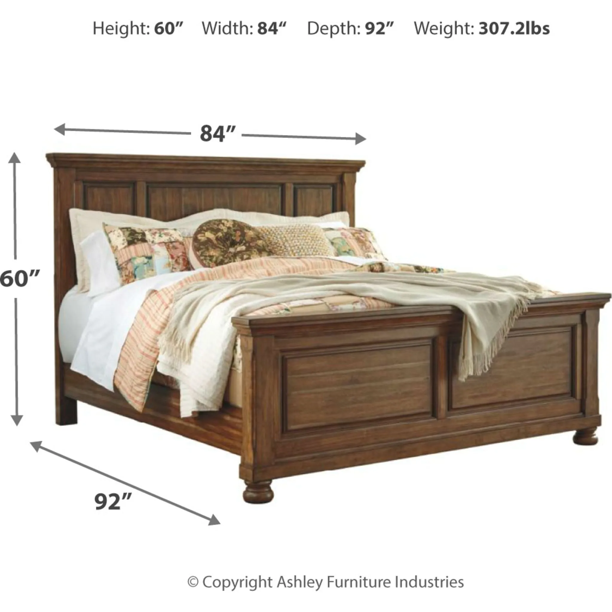 Flynnter 5 Piece Panel Bedroom