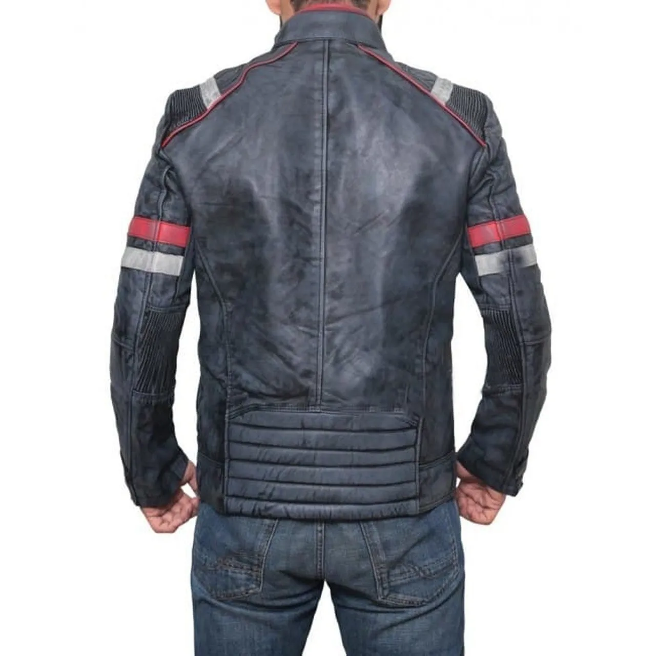 Genuine Men Retro Leather Jacket