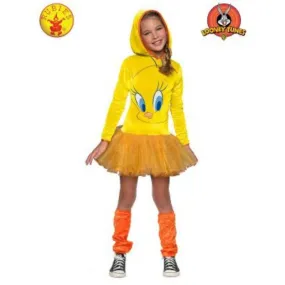 Girls Tweety Hooded Costume - L