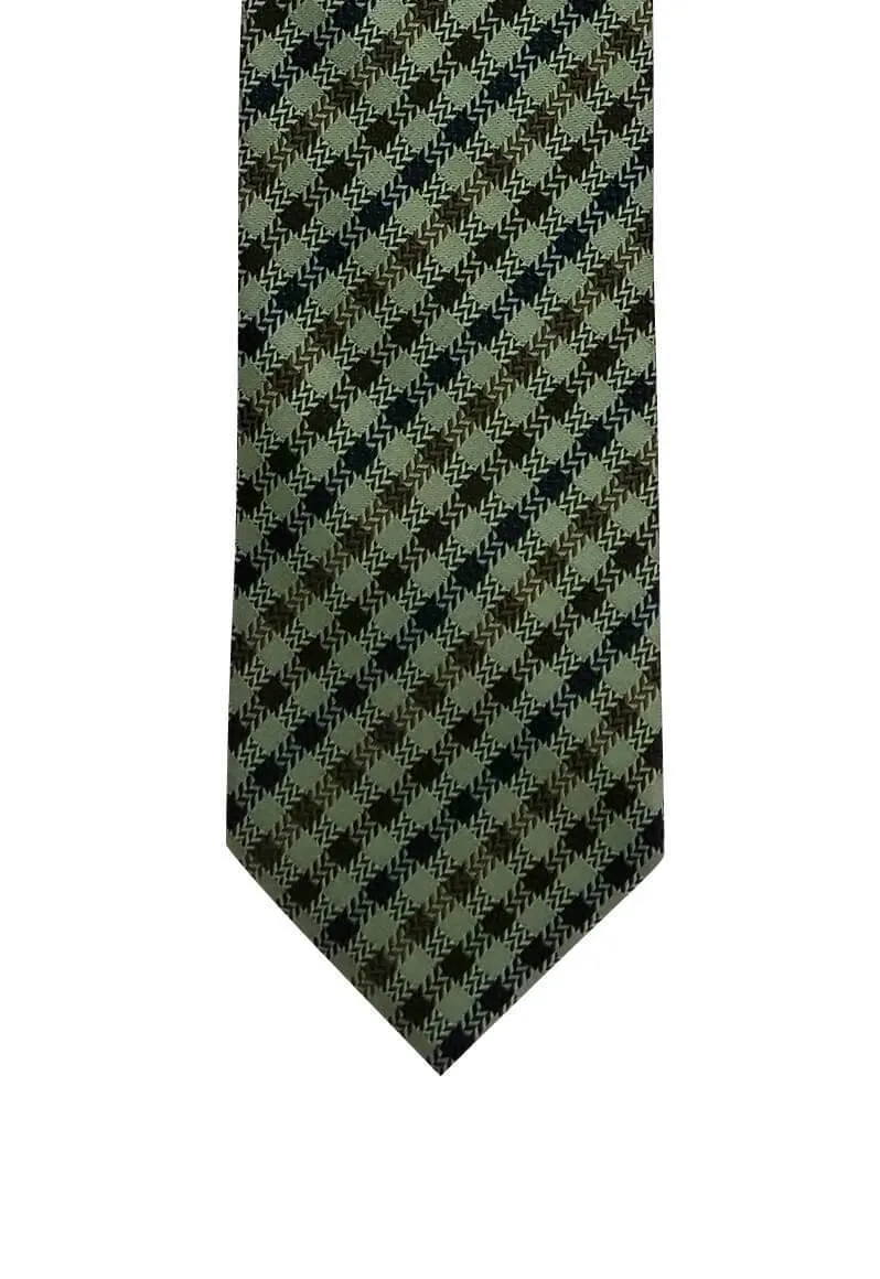 Green 70's Couch Traditional Tie