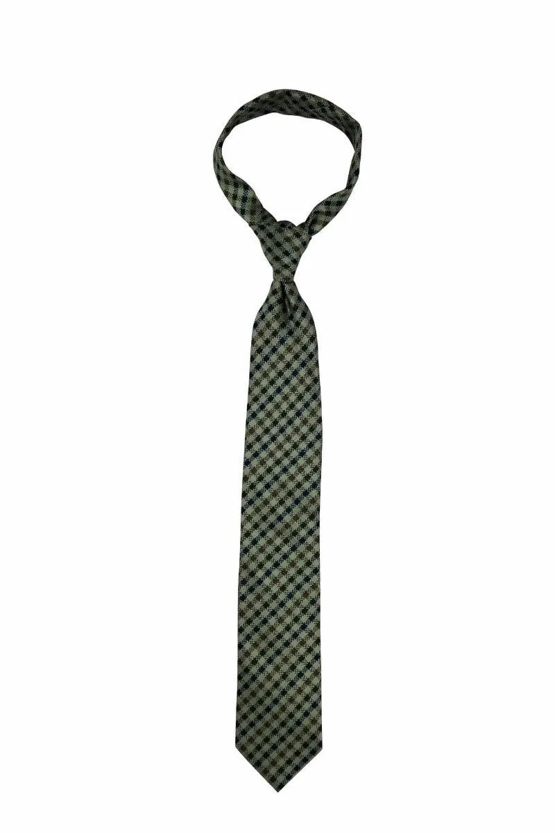 Green 70's Couch Traditional Tie