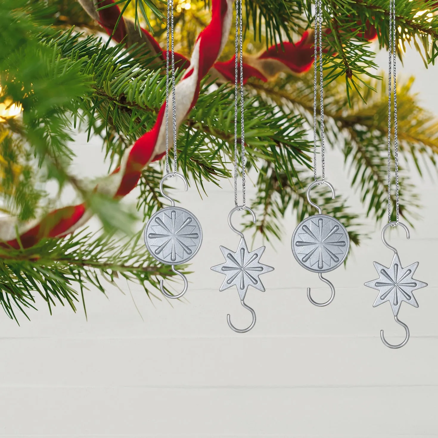 Hallmark Miniature Star Metal Ornament Hooks, Pack of 4