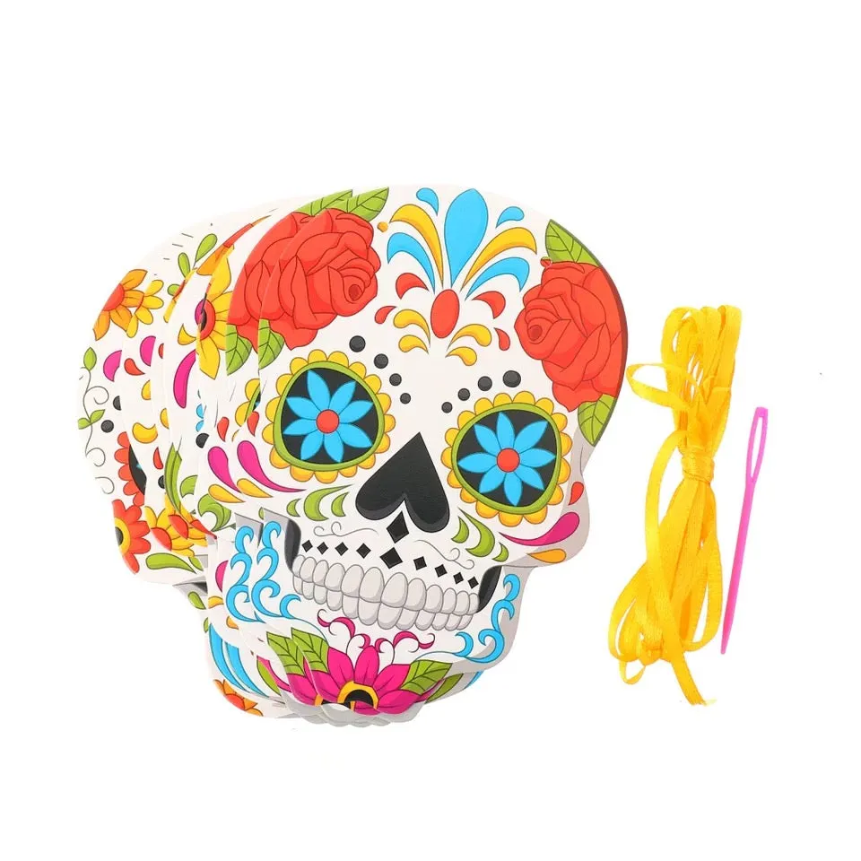 Halloween Day of the Dead Photo Sugar Skull Bunting