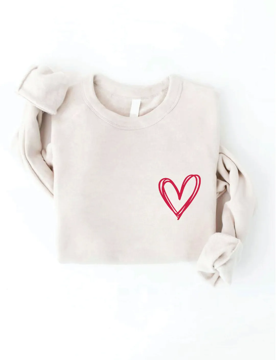 HEART Unisex Graphic Sweatshirt, Heather Dust