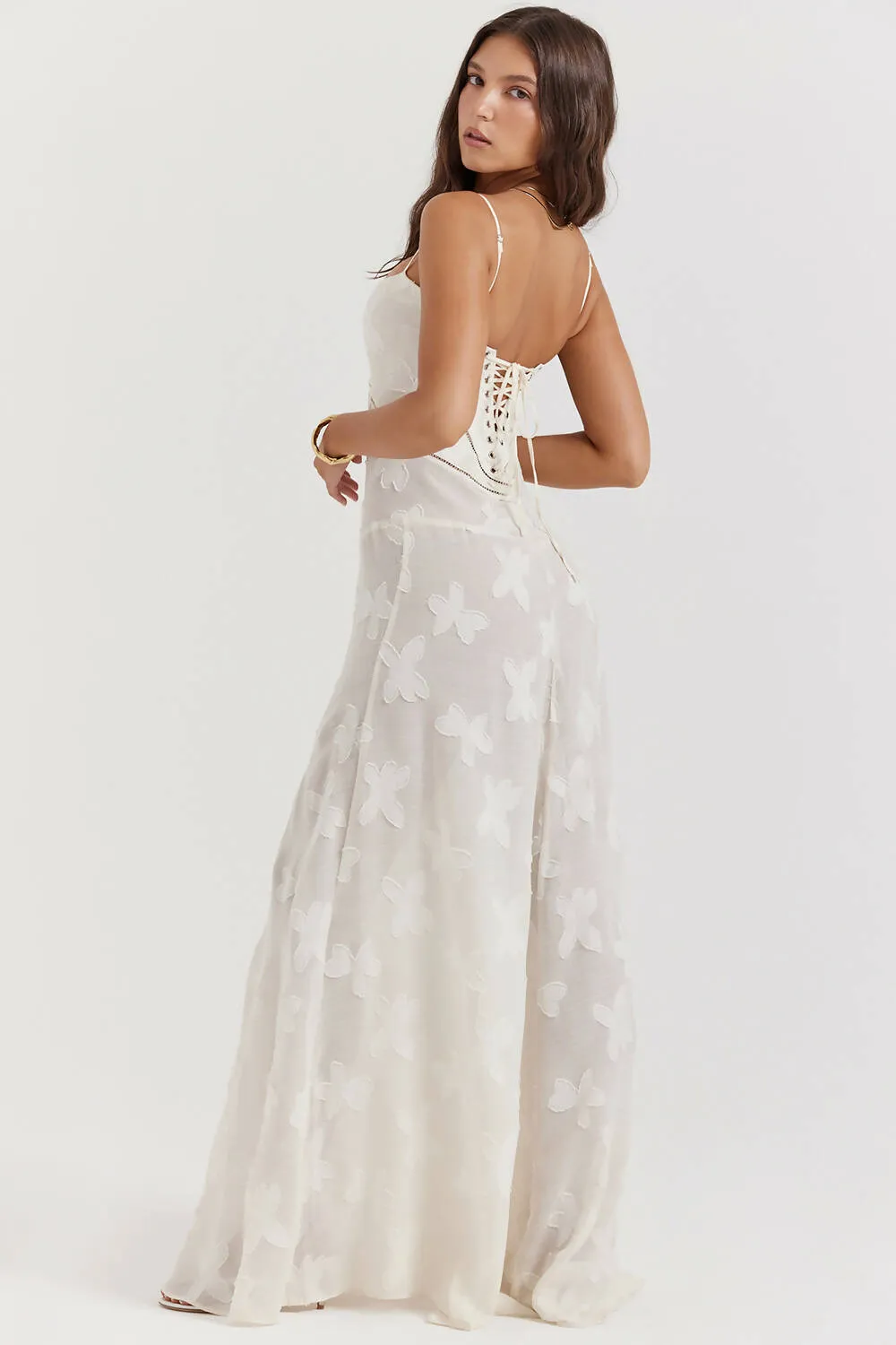 House Of CB Seren Maxi Dress in White