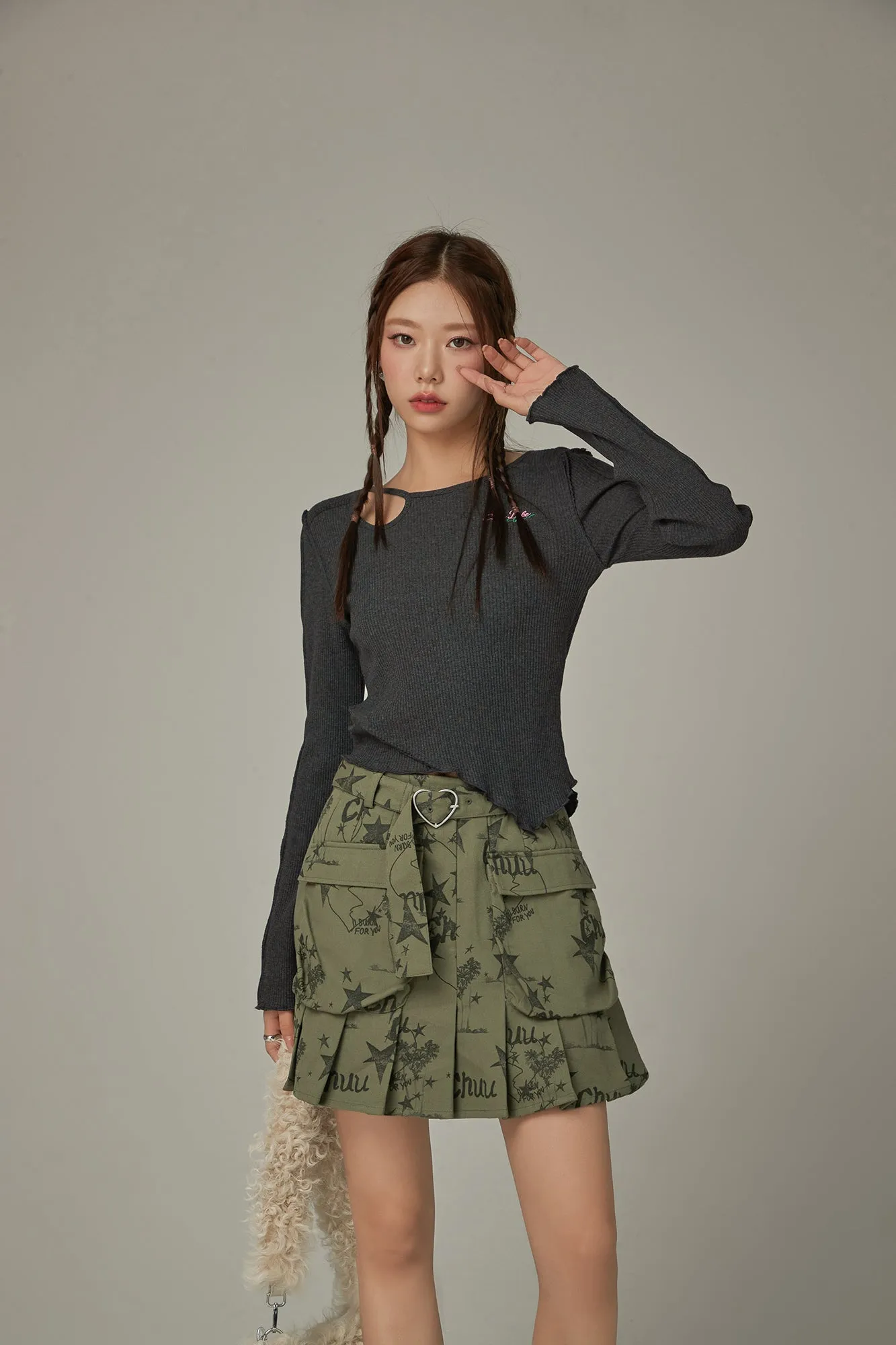 Icon Pocket Pleated Skirt