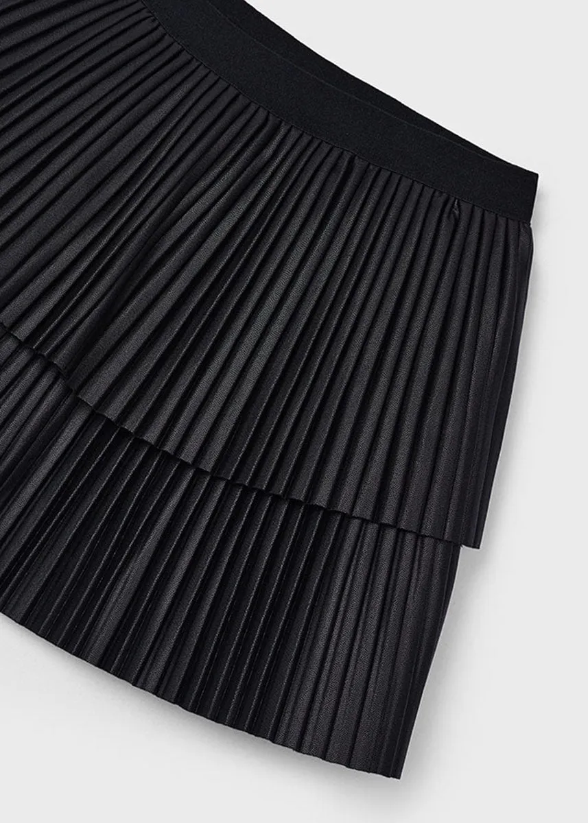 Iris Pleated Skirt - Black