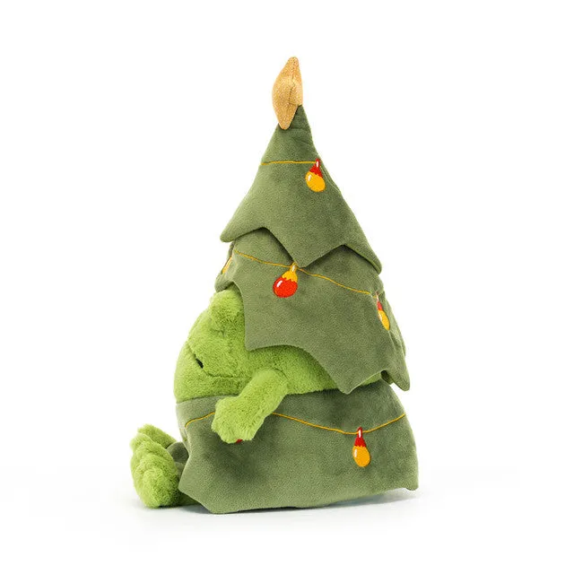 JellyCat Christmas tree Ricky rain frog