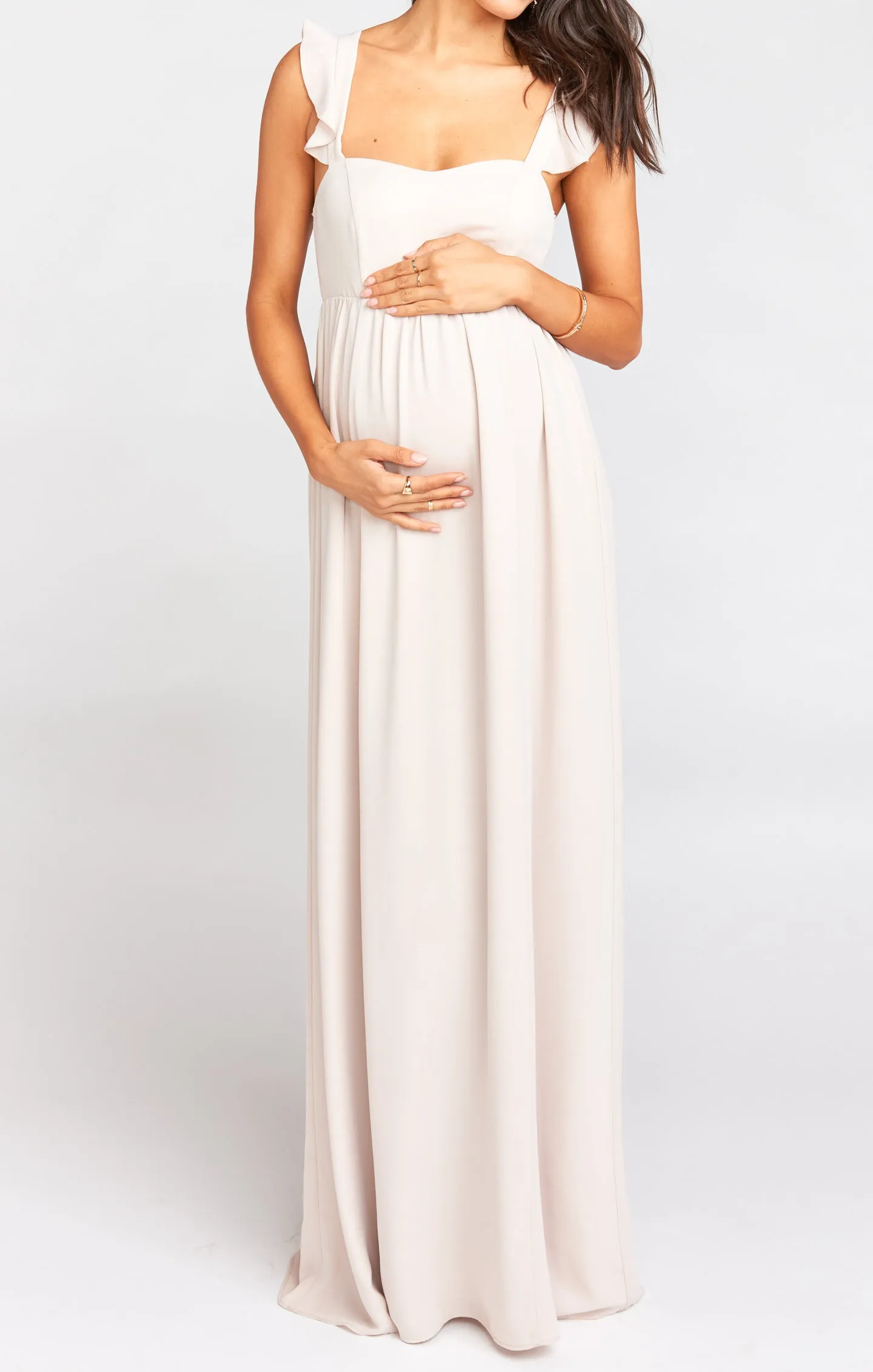 June Maxi Dress ~ Show Me the Ring Crisp