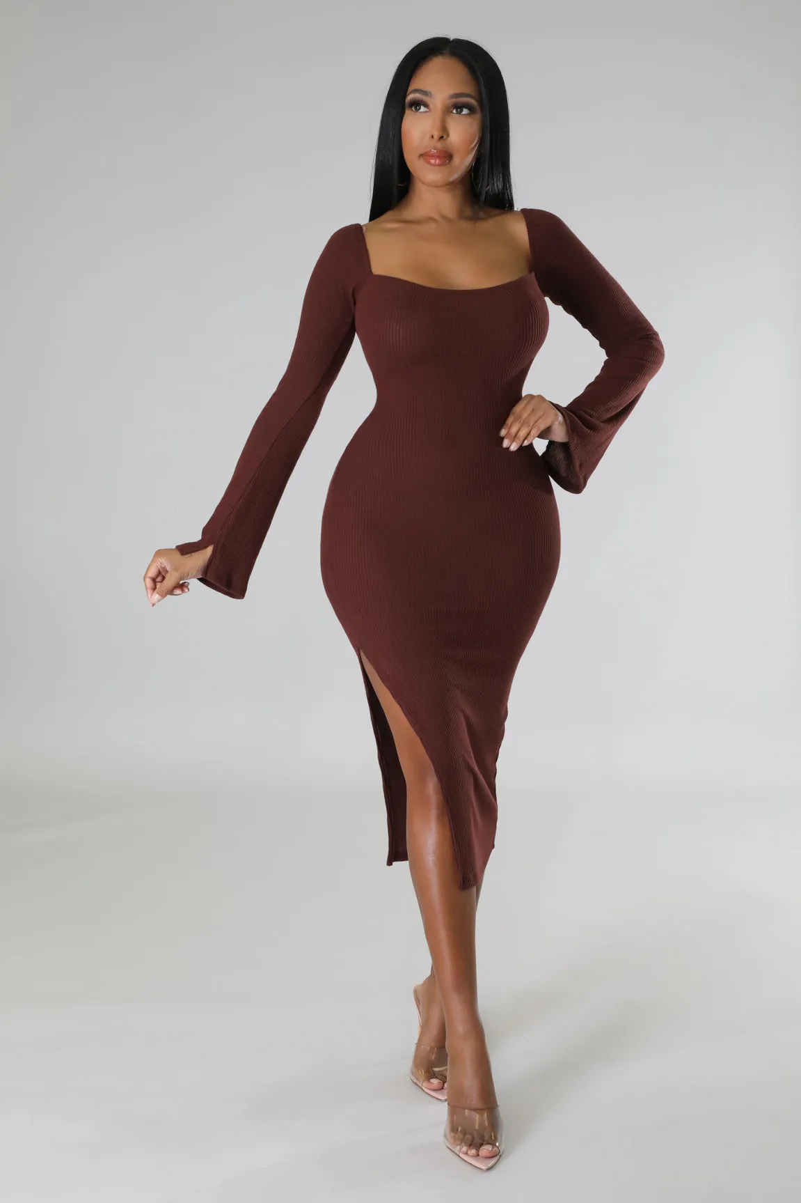 KATRINA DRESS | BROWN