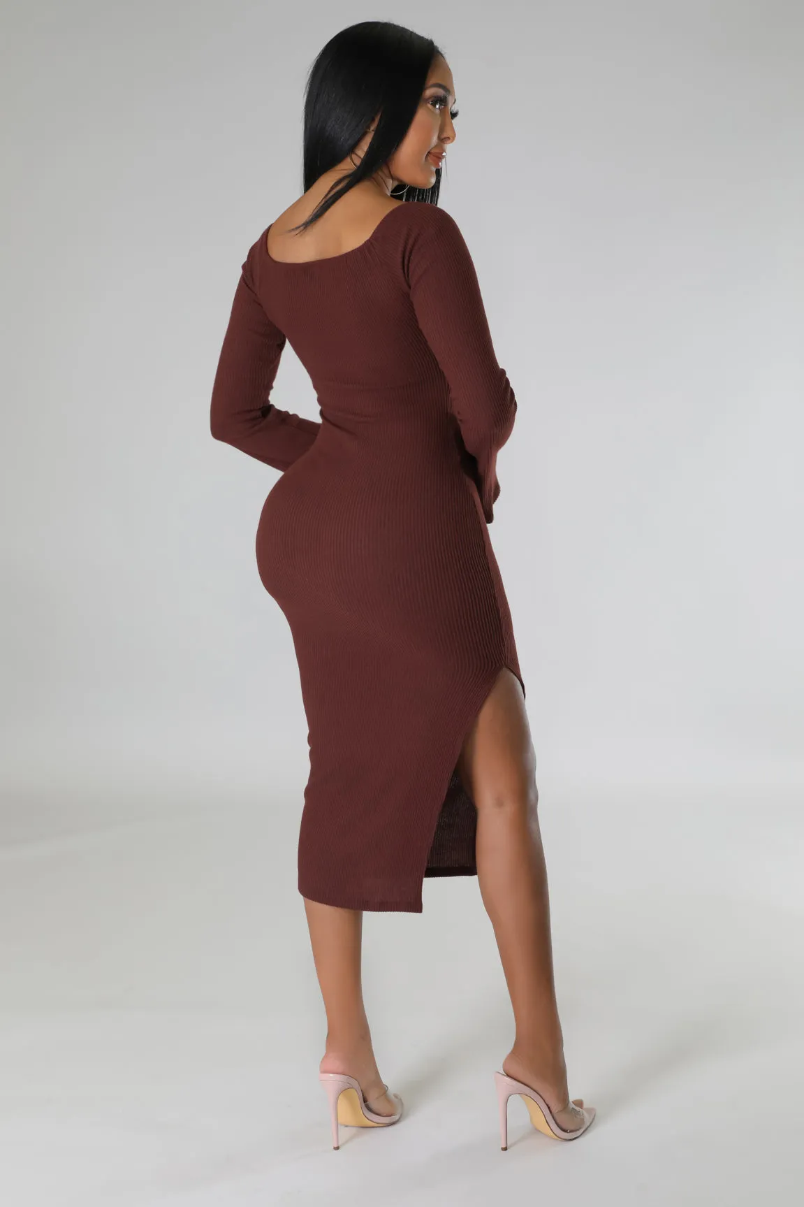 KATRINA DRESS | BROWN