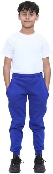 KHIM Jogging Trouser Terry Cotton Tracksuit Bottom Pant Kids Unisex Girls Boys Outdoor Activewear